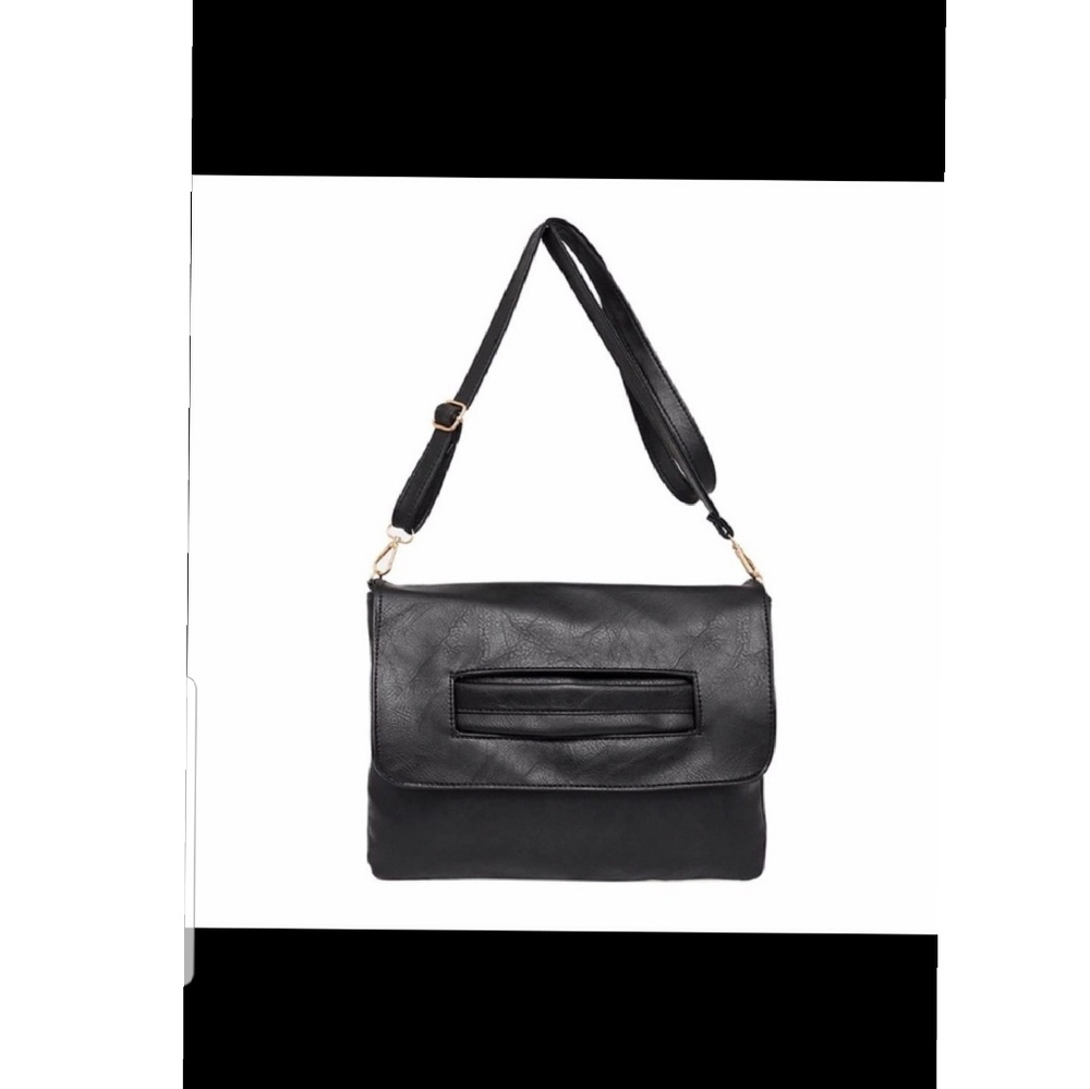 Middle strap leather envelope clutch - Picture 3 of 6